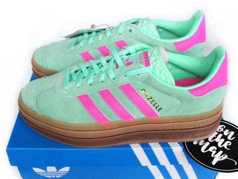 adidas rosa grün sneaker|Adidas green running shoes.